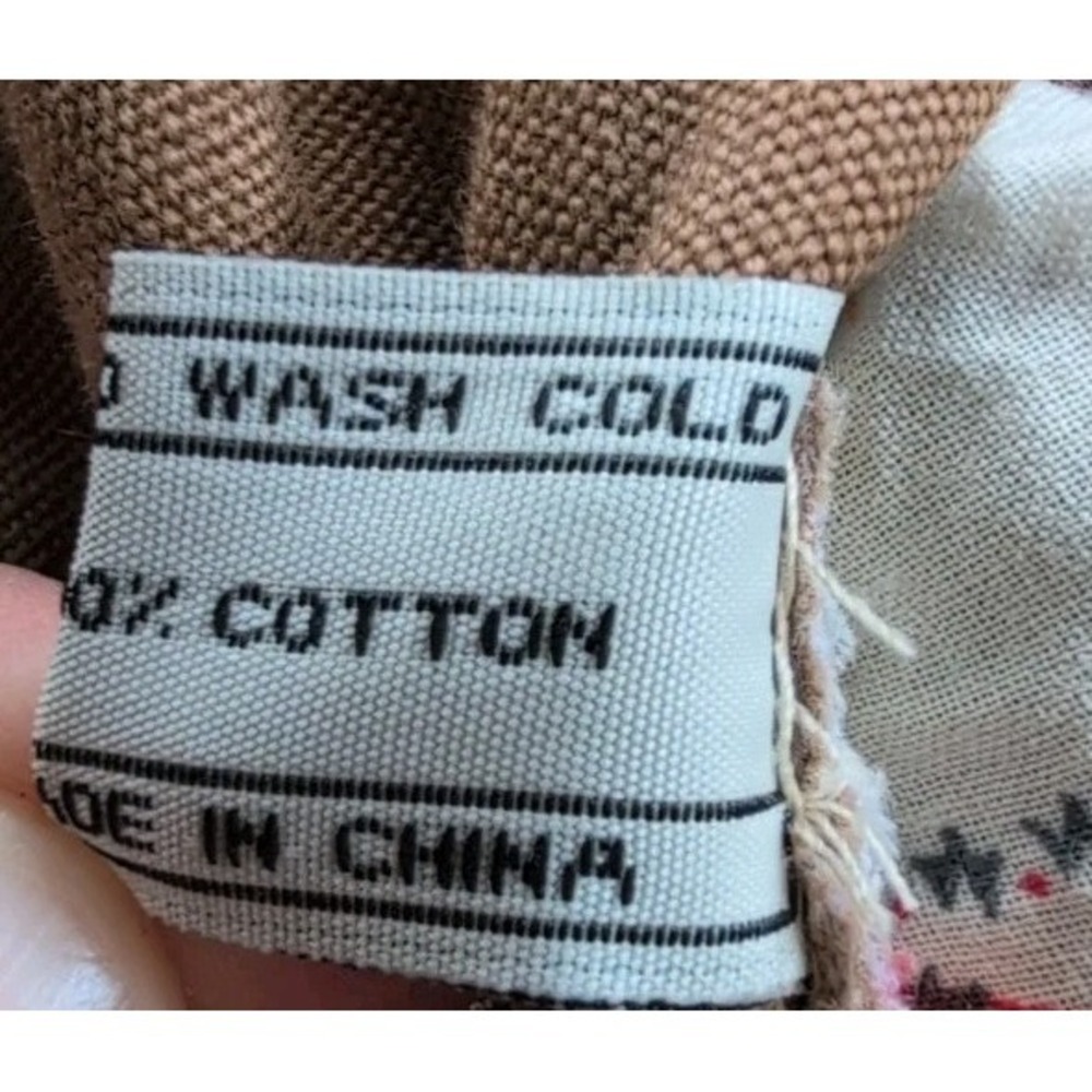 Wallaroo Sonoma Cotton Sun Bucket Hat Lining Tan Hidden Chin Strap Beach Nature - Picture 10 of 10